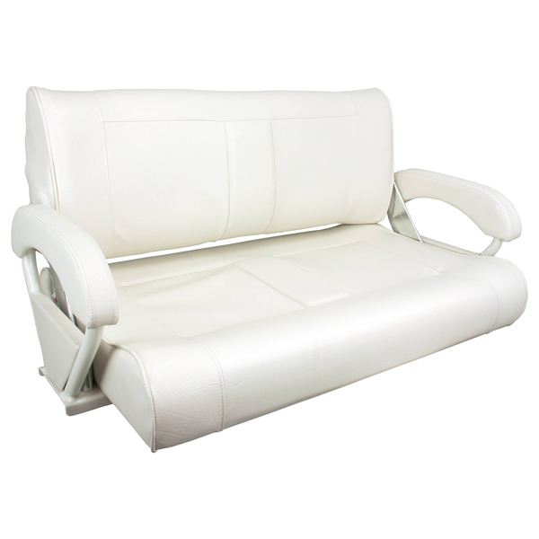 Springfield Flip Back Double Bucket Chair, Off White