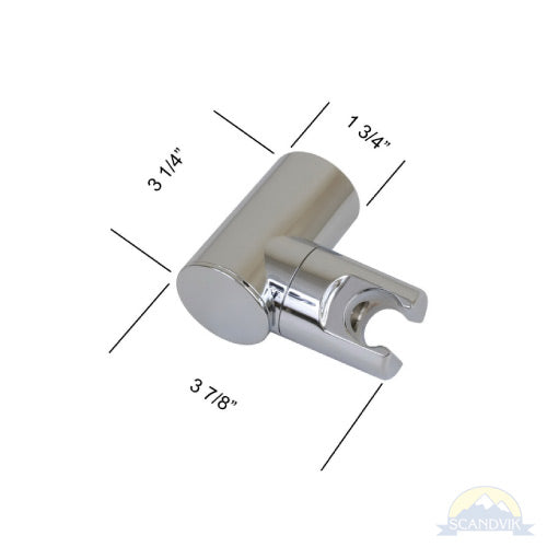 Shower handle hose & holder Nordic 6' SS Hose