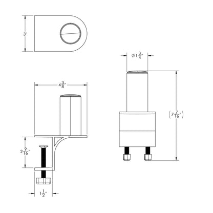 TACO ShadeFin Mini Clamp Mount [T10-4000-7]