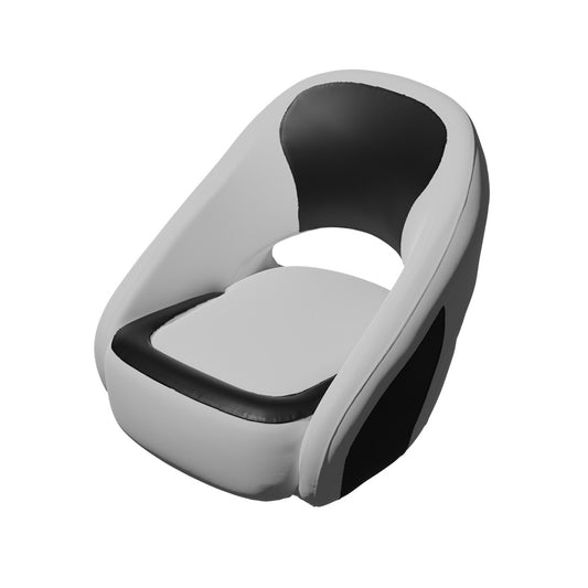 TACO Caladesi Smooth Bucket Seat - Grey/Black [BA2-25GRY-BLK]