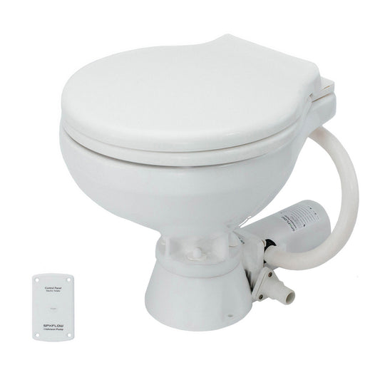 Johnson Pump Standard Electric Toilet - Compact Macerator Style - 24V [80-47435-02]