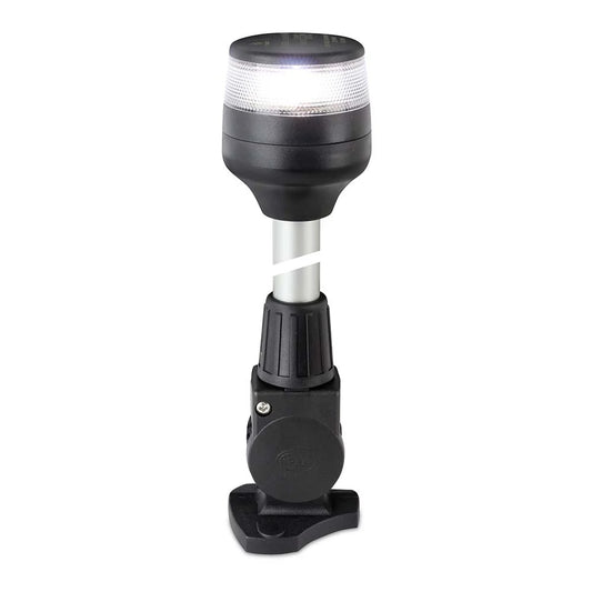 Hella Marine 2nm All Round White Fold Down Pole Navigation Lamp - 8" - Black Base [980960281]