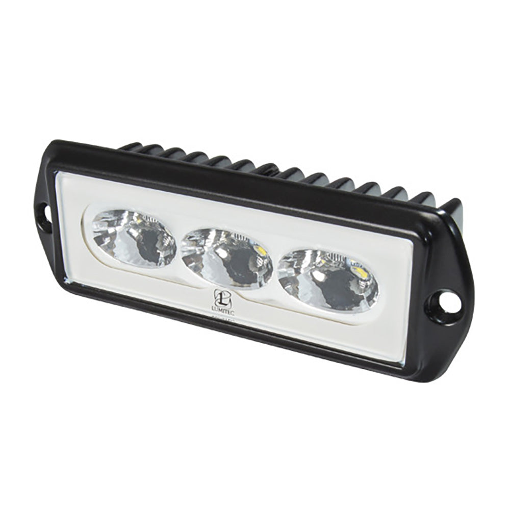 Lumitec CapriLT Flush Mount LED Flood Light - White Non-Dimming - Black Housing [101289]