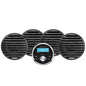 Aquatic AV Economy Gauge Stereo/Speakers Kit - Black [EG100]