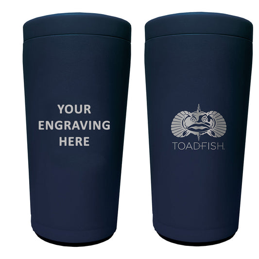 Toadfish Custom Engraved Non-Tipping Can Cooler 2.0 - Navy (MINIMUM ORDER QUANTITY OF 25) [TF5014]