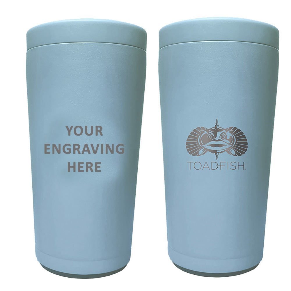 Toadfish Custom Engraved Non-Tipping Can Cooler 2.0 - Light Blue (MINIMUM ORDER QUANTITY OF 25) [TF5017]