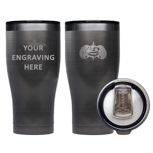 Toadfish Custom Engraved Non-Tipping 20oz Tumbler - Graphite (MINIMUM ORDER QUANTITY OF 25) [TF1171]