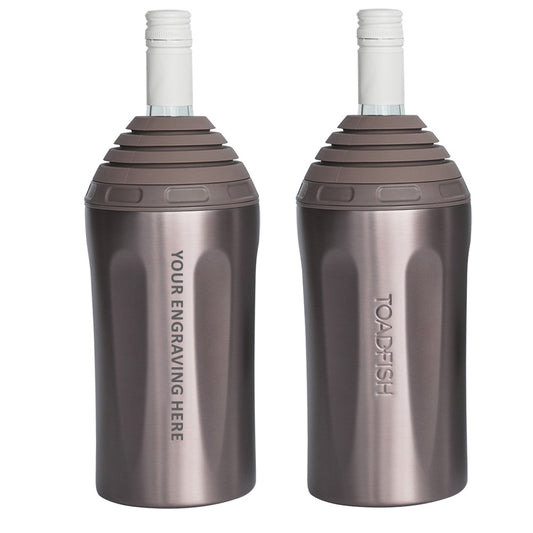 Toadfish Custom Engraved Stainless Steel Wine Chiller - Rose Gold (MINIMUM ORDER QUANTITY OF 25) [TF1110]
