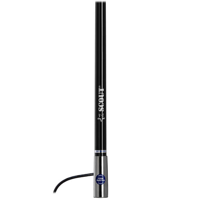 Scout 4' Black VHF Antenna 3dB Stainless Steel Ferule w/5M RG-58 Includes PL-259 [PF AN NVHF00045T]
