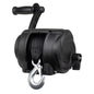 Powerwinch Premier Series Winch 2000lb, 8", Crank Arm - Carbon Black [21300-W-2000-8-B-R]