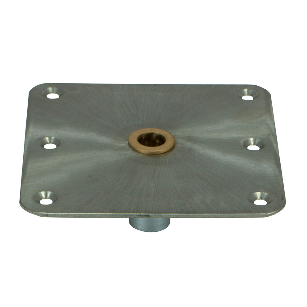 Springfield KingPin Standard Square Steel Base w/Brass - 7"x7" [3620001-B]