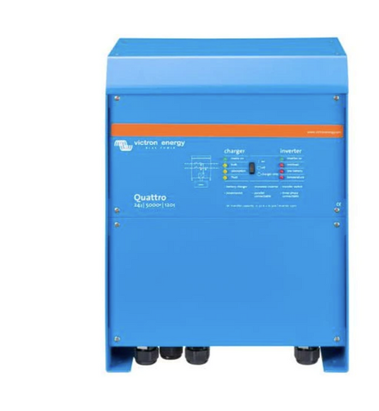 Victron Quattro 5000W 24V 230VAC Inverter/Charger with VE.BUS [QUA245021010]