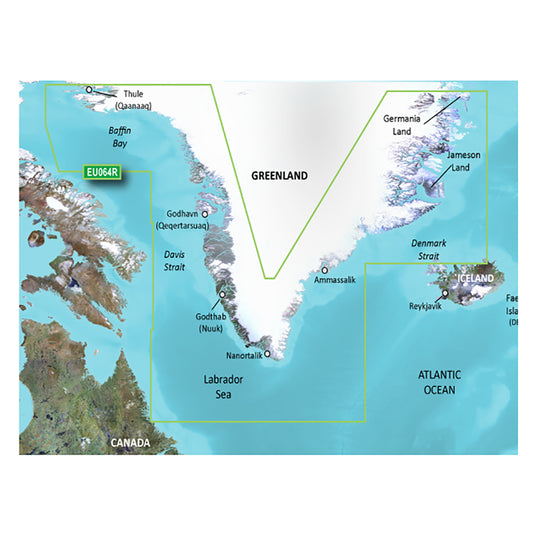 Garmin BlueChart g3 Vision HD - VEU064R - Greenland - microSD/SD [010-C1001-00]