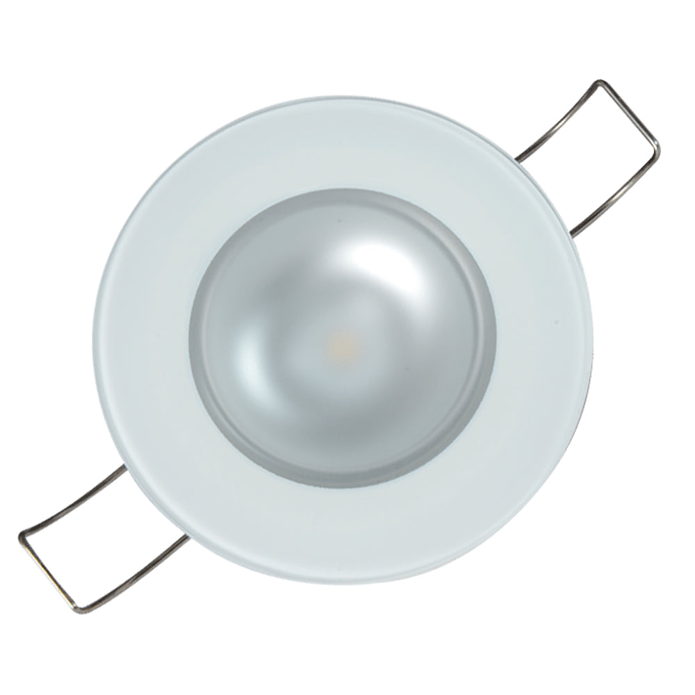 Lumitec Mirage - Flush Mount Down Light - Glass Finish/No Bezel - 2-Color White/Blue Dimming [113191]