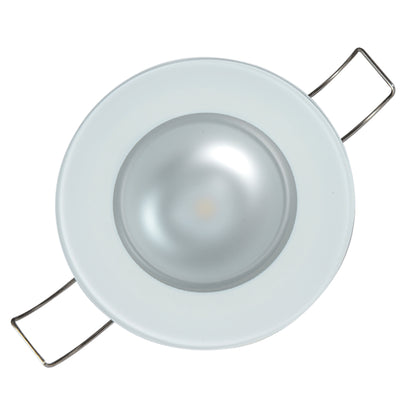 Lumitec Mirage - Flush Mount Down Light - Glass Finish/No Bezel - 2-Color White/Blue Dimming [113191]