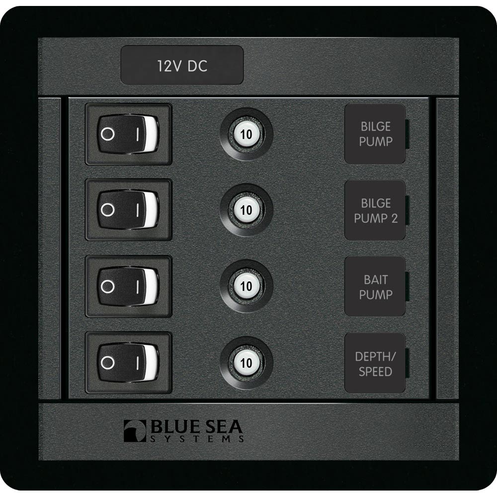 Blue Sea 1455 4 Position Switch CLB Square [1455]