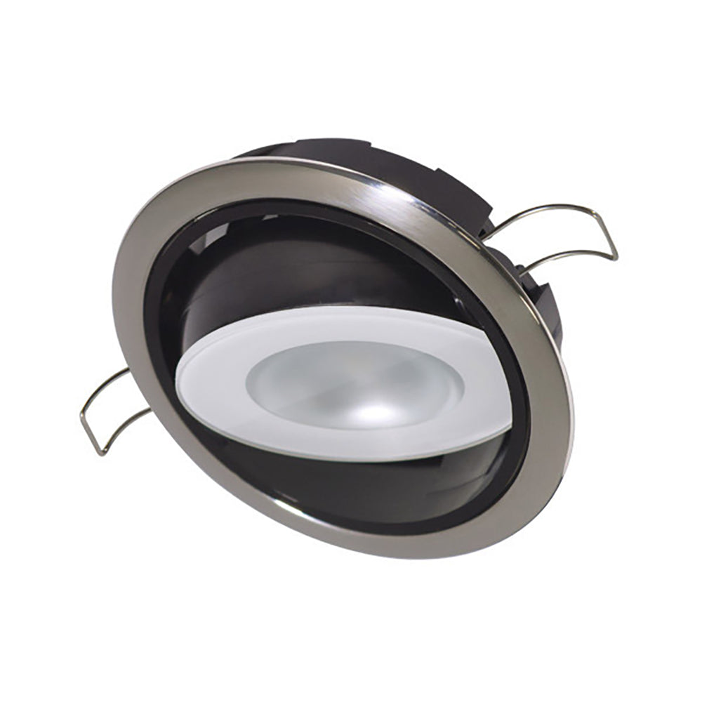 Lumitec Mirage Positionable Down Light - White Dimming, Red/Blue Non-Dimming - Polished Bezel [115118]