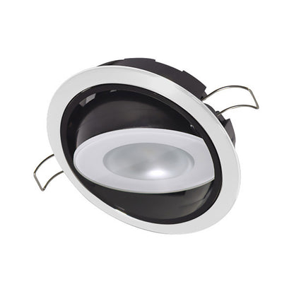 Lumitec Mirage Positionable Down Light - Warm White Non-Dimming - Hi CRI - White Bezel [115129]