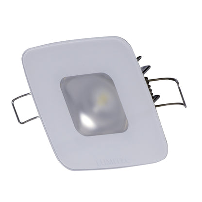 Lumitec Square Mirage Down Light - White Dimming, Red/Blue Non-Dimming - Glass Housing - No Bezel [116198]