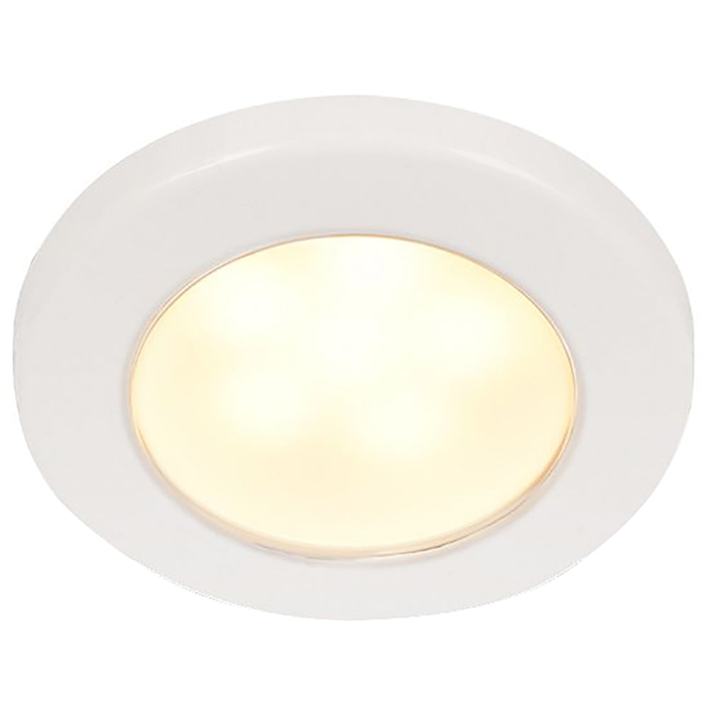 Hella Marine EuroLED 75 3" Round Screw Mount Down Light - Warm White LED - White Plastic Rim - 24V [958109111]