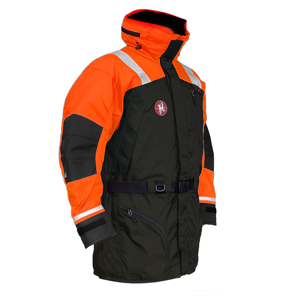First Watch AC-1100 Flotation Coat - Hi-Vis Orange/Black - Medium [AC-1100-OB-M]