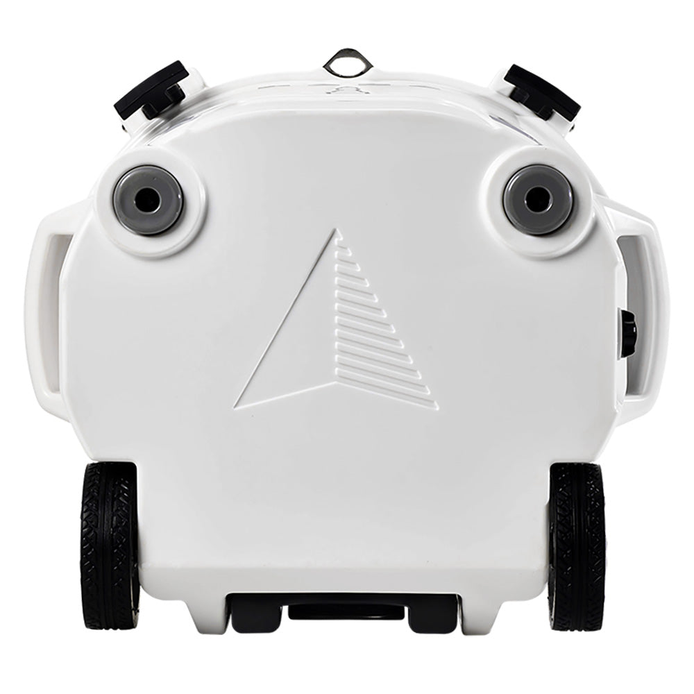 LAKA Coolers 30 Qt Cooler w/Telescoping Handle  Wheels - White [1079]