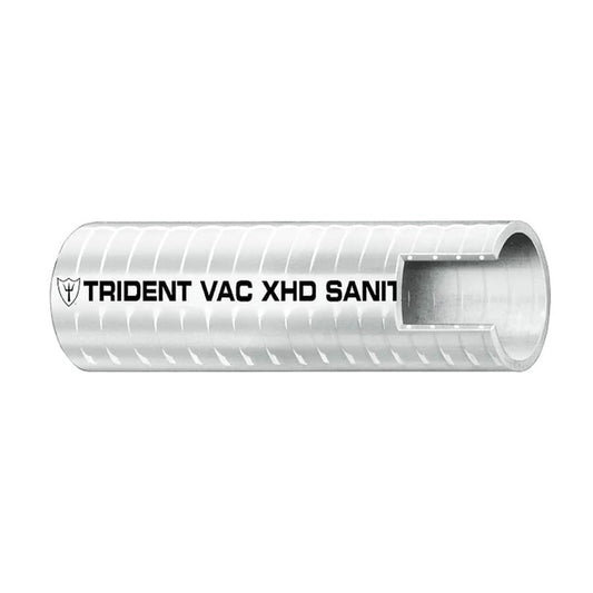 Trident Marine 1.5" VAC XHD Sanitation Hose - Hard PVC Helix - White - Sold by the Foot [148-1006-FT]