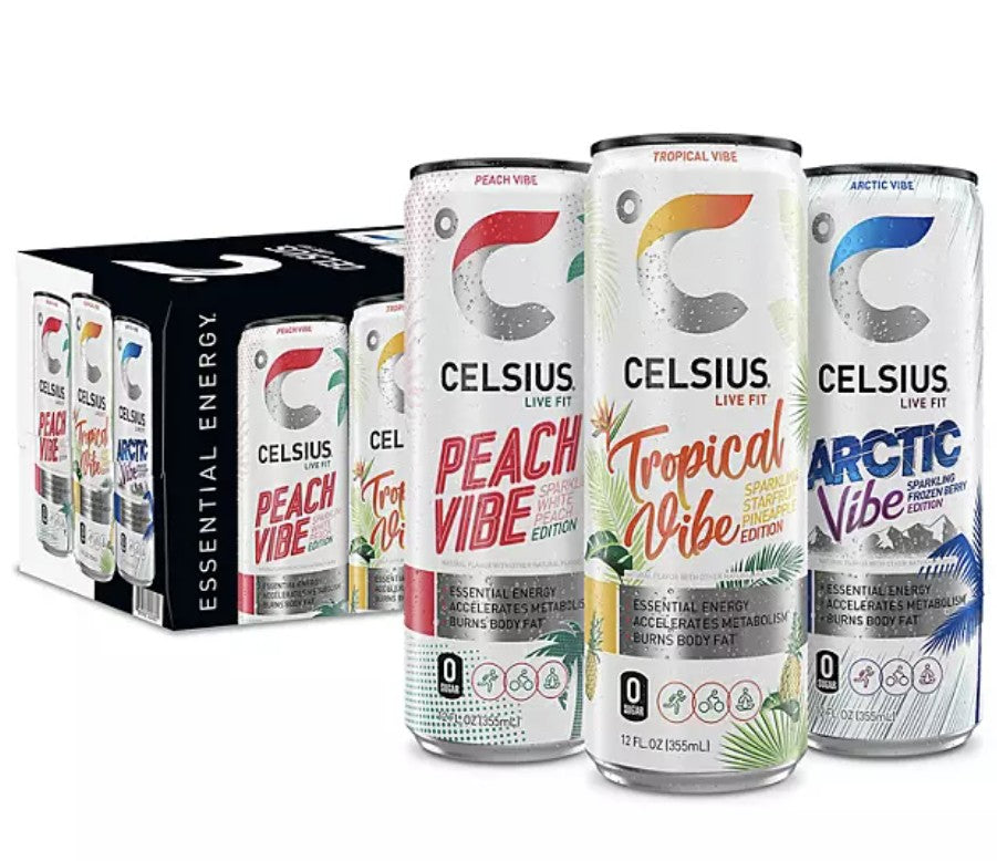 Celsius Essential Energy Sparkling Vibe Variety