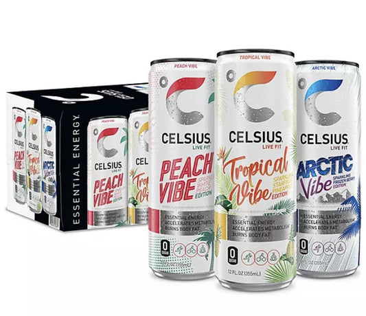 Celsius Essential Energy Sparkling Vibe Variety