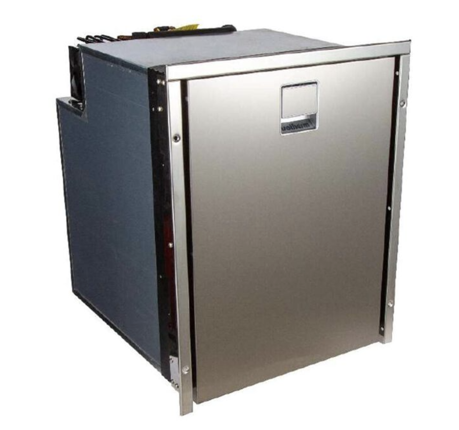 Isotherm Refrigerator/Freezer,,Drawer 65 Clean Touch Stainless Steel, AC/DC, 4-Sided Stainless Steel Flange