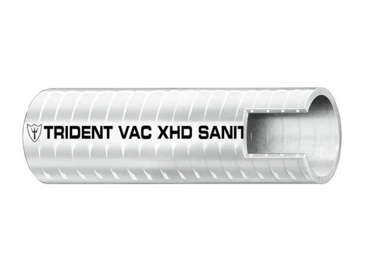 Trident Marine 1.5" VAC XHD Sanitation Hose - Hard PVC Helix - White - Sold by the Foot [148-1006-FT]