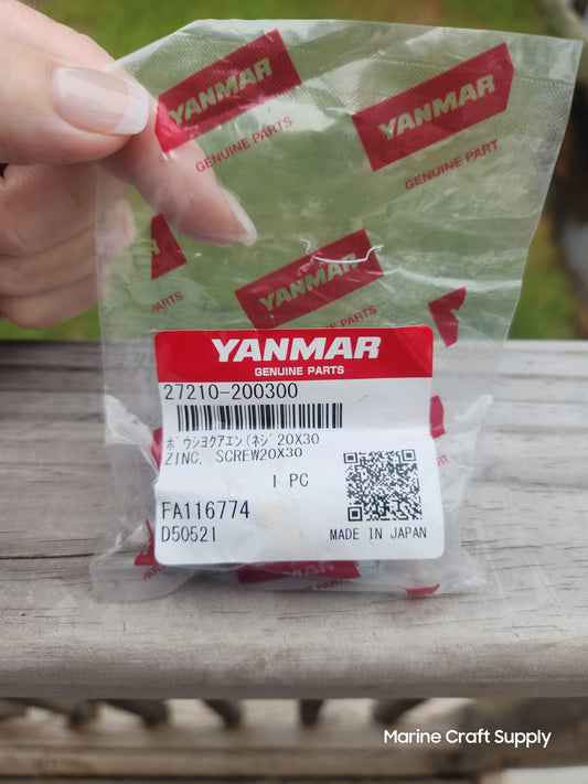 Yanmar Zinc, Screw 20 x 30