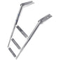 Over Platform 3 StepTelescoping Ladder - Stainless Steel