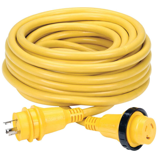 MARINCO–50' Economy ShorePower Cordset, 30A 125V, Yellow