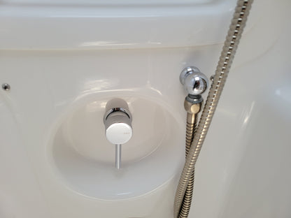 Compact Bulkhead Elbow - 1/2" NPS-M Hose Connection