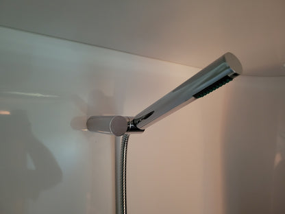 Shower handle hose & holder Nordic 6' SS Hose