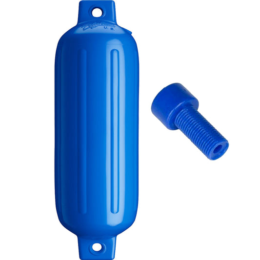 Polyform G-4 Twin Eye Fender 6.5" x 22" - Blue w/Air Adapter [G-4-BLUE]