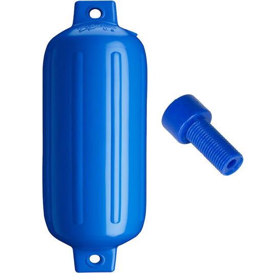 Polyform G-5 Twin Eye Fender 8.8" x 26.8" - Blue w/Air Adapter [G-5-BLUE]