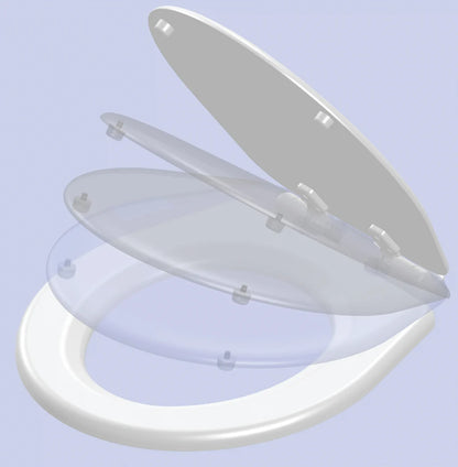 RARITAN Slow Close Toilet Seat, Household Size