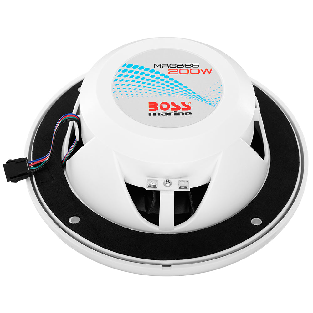 Boss Audio MRGB65 Coaxial Marine 6.5" Speakers w/RGB LED Lights [MRGB65]