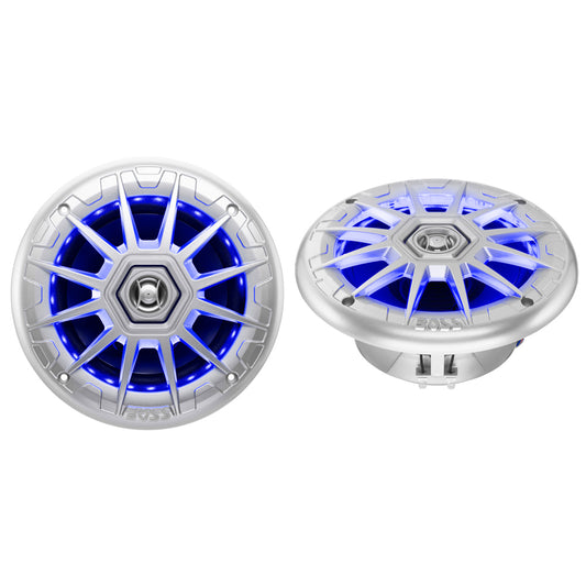 Boss Audio MRGB65S 6.5" 2-Way Coaxial Marine Speakers w/RGB LED Lights [MRGB65S]