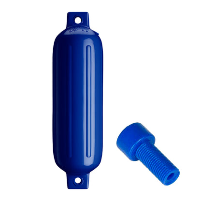 Polyform G-3 Twin Eye Fender 5.5" x 19" - Cobalt Blue w/Air Adapter [G-3-COBALT BLUE]