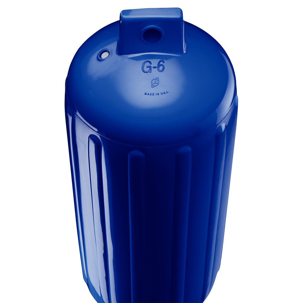 Polyform G-6 Twin Eye Fender 11" x 30" - Cobalt Blue w/Air Adapter [G-6-COBALT BLUE]