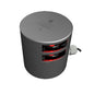 Lopolight Double Red Port Sidelight - 3nm - Silver Housing - Horizontal Mount [301-109ST]