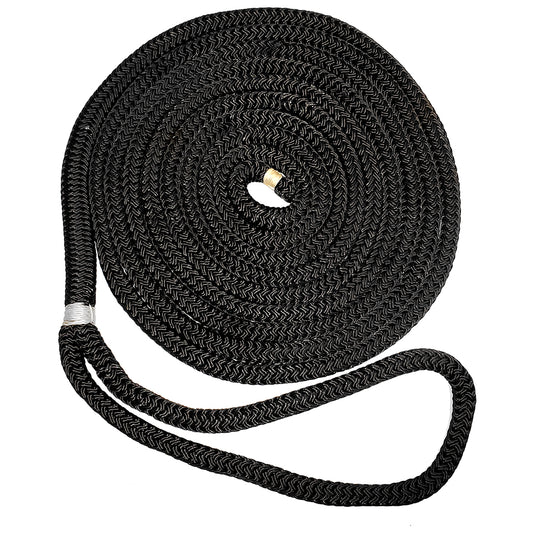 New England Ropes 1/2" X 35 Nylon Double Braid Dock Line - Black [C5054-16-00035]