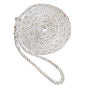 New England Ropes 1/2" X 25 Premium Nylon 3 Strand Dock Line - White w/Tracer [C6050-16-00025]