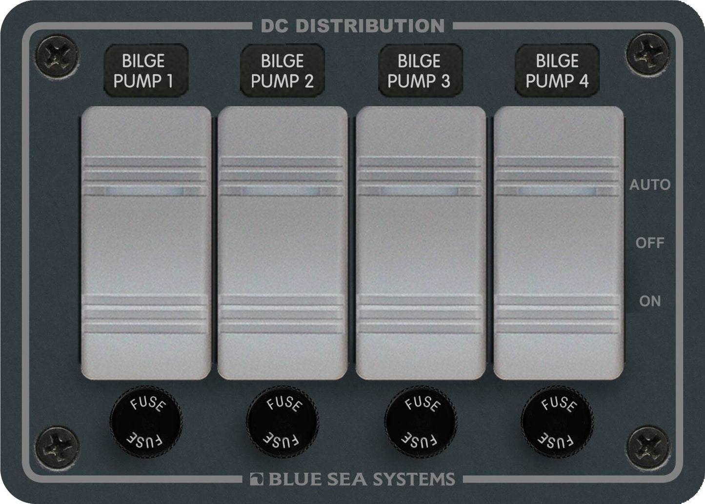 Contura Water-Resistant DC Panel - Bilge Pump Control 4 Position