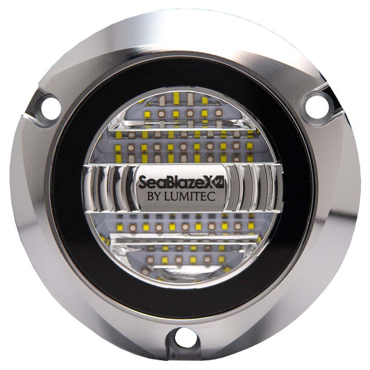 Lumitec Seablaze X2 Spectrum Underwater Light Dual Color White Blue Polished Housing [101592]