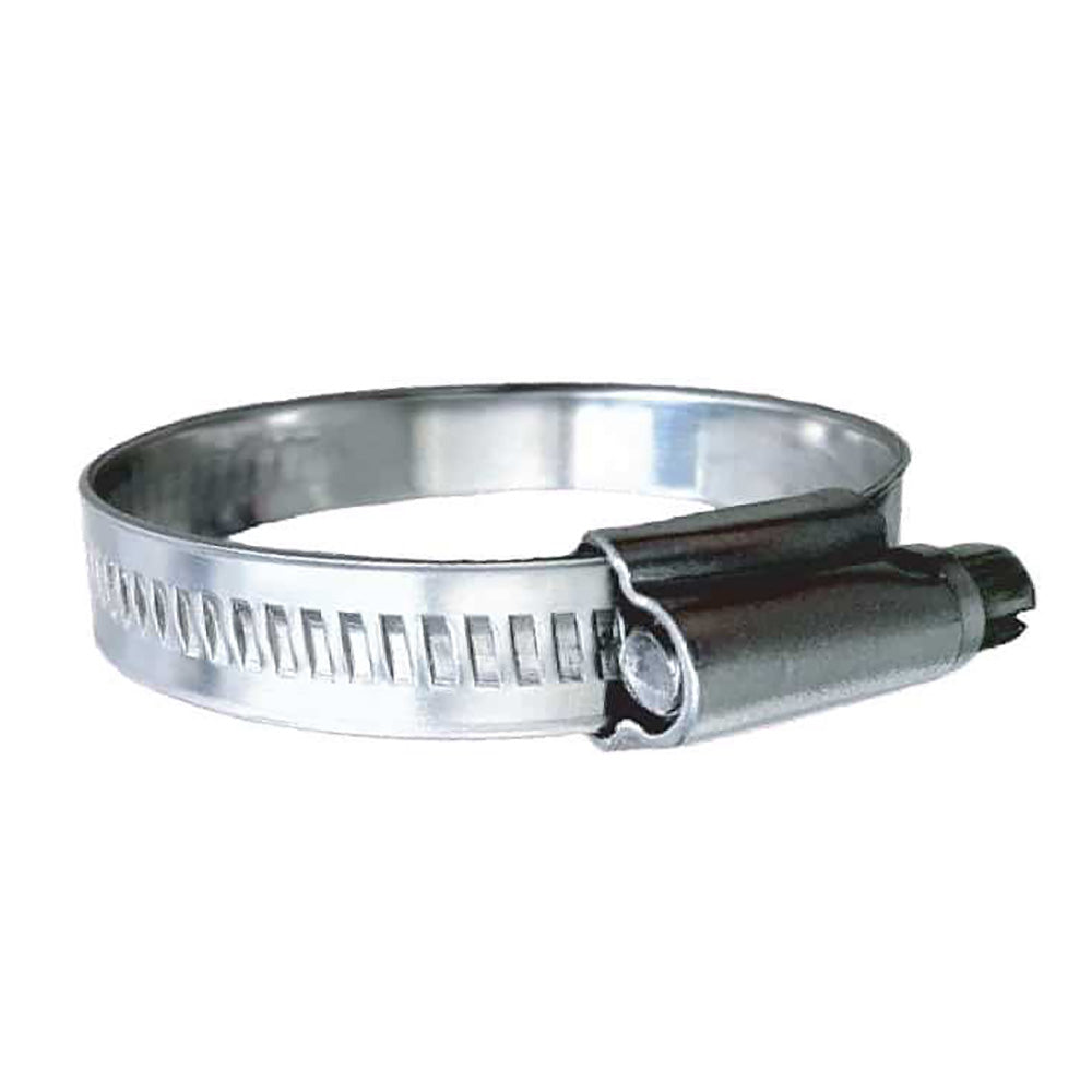 Trident Marine 316 SS Non-Perforated Worm Gear Hose Clamp - 15/32" Band Range - (1-3/4" 2-1/4") Clamping Range - 10-Pack - SAE Size 28 [710-1121]