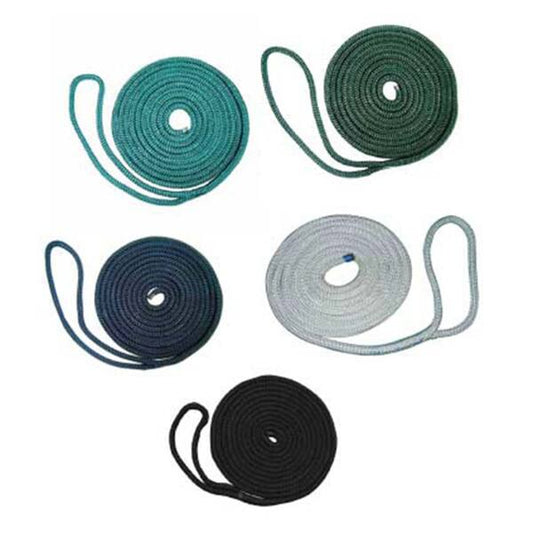 NEW ENGLAND ROPES Premium Prespliced Nylon Double Braid Dock Line